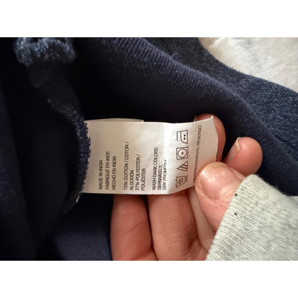 Van Heusen Flex Mens Small Blue Heather Quarter Zip Pullover Mock Neck Sweater - Picture 3 of 5